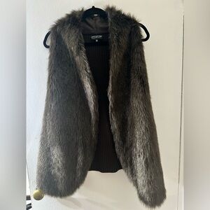 Plus size Faux fur vest